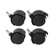 자전거 휠셋 캐스터 휠의 나사 4 개 세트잠금 기능 2, [01] Blk