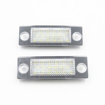 링라이트폭스 바겐 VW 캐디 MK3 2K 04-09 Skoda Superb MK1 02-08 용 새로운 18 LED 번호판 라이트 램프 1, 한개옵션0