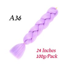 똥머리 부분 가발 붙임 머리 LIHUI-24 인치 브레이드 헤어 팩 점보 브레이드 헤어 금발 여성용 대량 합성, 01 24 inches_01 1 개/몫, 36 A36