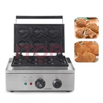 미니 붕어빵 장사 기계 ITOP Taiyaki Machine 6 Pcs Fish Waffl, 02 220-230v_03 UK