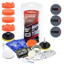 헤드라이트 복원제 자동차 키트 연마 패드 조명 광택제 황변 및 스크래치 제거 광택기용 자동 디테일링 청소, 4.Package 4