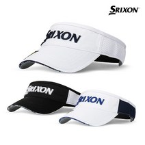 [던롭코리아정품] 22년 신제품 스릭슨 투어 바이저 썬캡 GAH-21079i, 블랙화이트