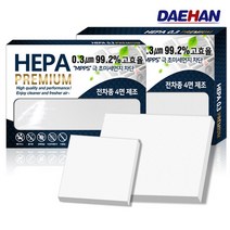 대한 PM0.3 H11 헤파 자동차 에어컨필터, 2개입, 기아  로체 (2008~)- H104