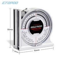 디지털 전자각도기 슬라이딩 범용 마그네틱 각도 로케이터 경사 각도기 레벨 미터 클리노미터, 1.빨간