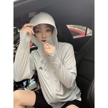총브로 여성여름 외출 여행 자외선차단복 낚시복 모자 등산캠핑 야상점퍼 햇빛이차단복, 그레이