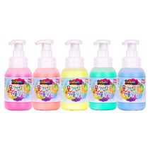 뭉게구름 거품물감 300ml 5색 / 키즈맘아트 거품 목욕 촉감 오감 발달 물감 미술 놀이 핑거페인트 영유아 아기 어린이 비누방울 드로잉카페 키즈카페 집콕 엄마표미술 홈스쿨, 1