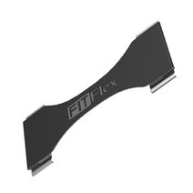 FITflex 휴대폰 핑거 가죽 핸드폰 스트랩 스마트폰 그립, 블랙, 1개