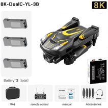 DIXSG 신형 4회전익기 S28 Pro WIFI FPV 드론 광각 고화질 8K 카메라 고도 고정 RC 접을 수 있는 선물 장난감 전문가용 drone 4kfpv 8k어지원 rc헬기, [21] 8K-DualC-YL-3B