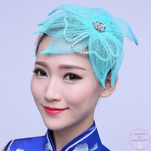 댄스 공연복 장구 연주 복 무대악세사리 북치기 고전무용 머리 악세사리 춤 플라워 헤어밴드 티아라