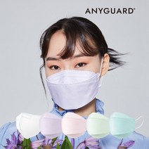 애니가드 KF80 더솔루션 컬러 패션마스크 대형 80매, 20개입, 4개, 쿨라벤더