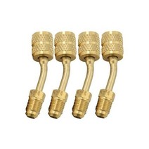 r410a Thim I5J9 포함 4 팩 R410A 어댑터 충전 진공 포트 어댑터 황동 변환기