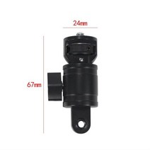 블루레이크 카메라 사진기 호환 부속 부품 2x 알루미늄 360 회전 14 나사 어댑터 POCKET2 FIMI PALM 2 삼각대 볼헤드용 Insta360 ONE X2X DSLR, 9.1pc w Tripod Head