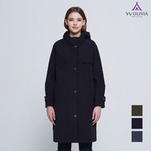 올리비아로렌 아울렛 이월 겨울 데일리 야상 롱 점퍼 VVBKAVW9211