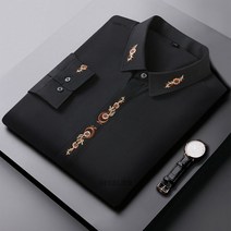남자 오버핏 셔츠 빅사이즈 우드비 남자청남방 조폭셔츠 플러스 사이즈 가 겨울 남성 자수 꽃 무늬 정장 츠 긴 소매 드레스 사무실 비싼 츠
