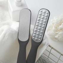 제이토리 양면 스텐 발 뒷꿈치 각질제거기 굳은살 제거 2개 블랙 + 화이트, 각질제거기_블랙1개