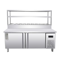 업소용반찬냉장고 테이블 밑반찬 셀프바 쇼케이스, 공식 표준 1500x800x800cm