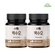 백수오정 백수오 가루 추출분말 백하수오 유산균 백수호 은조롱 60정 2통