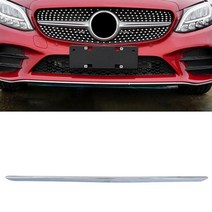 벤츠 c-클래스 amg w205 c180 c200 c260 c300l 앞 범퍼 하단 립, 1x19-20크롬 센터
