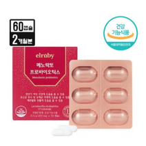 엘루비 메노락토 프로바이오틱스 휴온스 갱년기 여성 유산균 YT1 450mg x 30캡슐, 2개, 60캡슐 (2개월)
