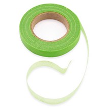 attizone 꽃철사 지철사 꽃테이프 플라워테이프 나뭇잎 장미엽 꽃만들기 공예, 꽃테이프 연두(낱개)