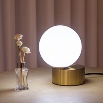 아이리스 단 스탠드 버블 무드등 골드 유리볼 인테리어 조명, E14 콘벌브 3~5W [노란불] X 1