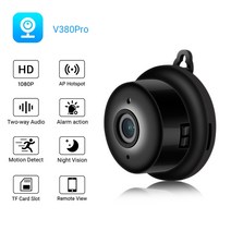 mini wifi ip 카메라 hd 1080p 무선 실내 카메라 nightvision 양방향 오디오 모션 감지 아기 모니터 v380, 128g 카드로 1080p, 협력사, 우리 플러그