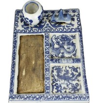 JINGDEZHEN 도자기 페인팅 청나라 QIANLONG 드래곤 단어 벼룩 중국산