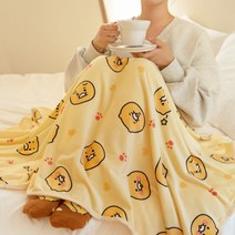 카카오프렌즈 춘식이 무릎담요 사무실 독서실 휴대용 외출용