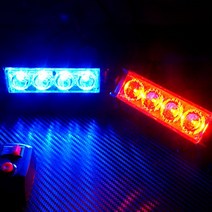 LED 파박이 점멸등 스트로브 경광등 12v 오토바이 튜닝, 1개