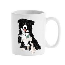 주문제작 DIY머그컵 선물 아이러브스타벅스 콜리, 중간