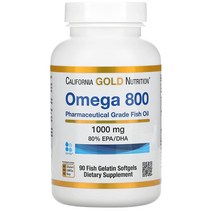 캘리포니아 골드 뉴트리션 오메가 800 1000mg 90정, 1개