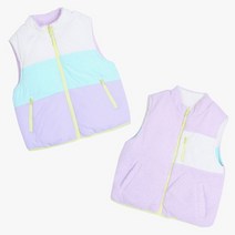 로엠걸즈 #패딩+뽀글이# 뽀글이 절개 리버서블 조끼 _청주점