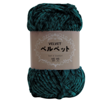 니트크로바 벨벳 극세사 털실, 722.청록