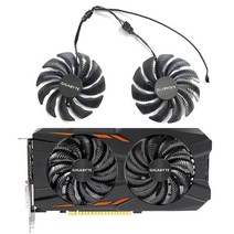 GPU 팬 기가바이트 지포스 GTX 1050 1060 1070 라데온 RX 570 580 470 480 G1 용 88mm 4 핀 T129215SU PLD09210S12HH, 03 Double Ball Fan