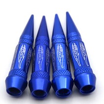 DepoTuning 4 pcs 45MM 자동차 자동 자전거 스파이크 모양 타이어 방진 휠, 06 Blue