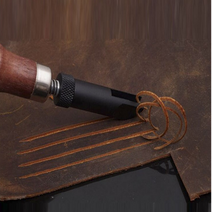 가죽공예 손피할기 아메리칸 V형 가죽공예피할기, 1개