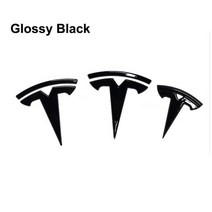사이드월 라운지쉘터 레이어닝 카라반3pcs Car Front Rear Emblem Sticker Black for Tesla Model 3 Y Aut, 03 Model 3  Black 3pcs