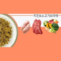 사료에 섞어주는 특별 영양식 단백질과 야채 전견용밥, 치킨연어야채 3팩