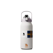MOZ 스웨덴 316 스텐 대용량 원터치 손잡이 보냉보온병, 크림스노우, 1300ml