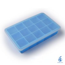 얼음틀 아이스 메이커 냉동실 휴대용 바 실리콘 무독성 뚜껑, 7.Blue with lid