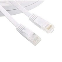 CAT6 플랫 이더넷 케이블 RJ45 Lan 네트워킹 패치 코드 컴퓨터 라우터 노트북용 CAT 6 네트워크, [07] 30 메터, [01] WHITE