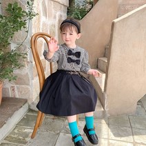 에비뉴 리본 투피스세트 아동상하복 여아치마 여아상하복 여아옷 여아의류 여자아동복 아동가을옷 아동복 여자아이옷 아동의류 키즈치마세트