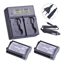 3200mAh EN-EL4 EN EL4 니콘 D3 D2Z D2H D2X F6, 06 2Battery EU Charger