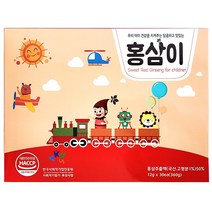 성장기 어린이 맞춤설계 HACCP 인증 달콤하고 맛있는 국내산 어린이 홈삼정 홍삼스틱 홍삼이 12g, 360g, 1박스