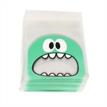 생일 축제 용품 50Pcs 귀여운 만화 동물 쿠키 캔디 가방 자기 접착 비닐 봉투 결혼식 비스킷 베이킹 선물 포장, [01] 7x7cm, [06] S06