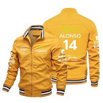 2023 애스턴 마틴 포뮬러 원 F1 자켓 AM14 Fernando Alonso Jack Van F1 레이싱 자켓 오토바이 사이클링 유니폼 자켓, 05 huang se_05 XL, 1개