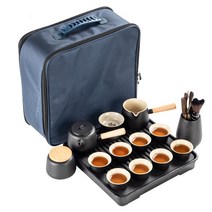 이효리다기 세트 전통차 다완 찻주전자 티팟 티포트, A 여행용 차 세트