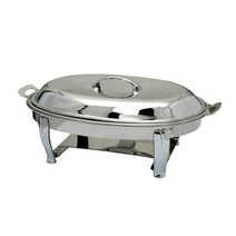 타원 챠핑디쉬(금장.은장스텐드) JH-047, 18호 은장 알콜