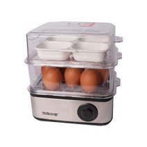 계란 찜기 멀티스티머 2단 스팀 찜기 각종 찜 요리 가능 간편사용 2단 전기찜기, ®옵션택일☞