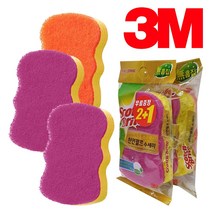 3M 코팅냄비 펄프 양면 수세미 3P 흠집x 주방수세미 캠핑용, 1개, 상세페이지참조